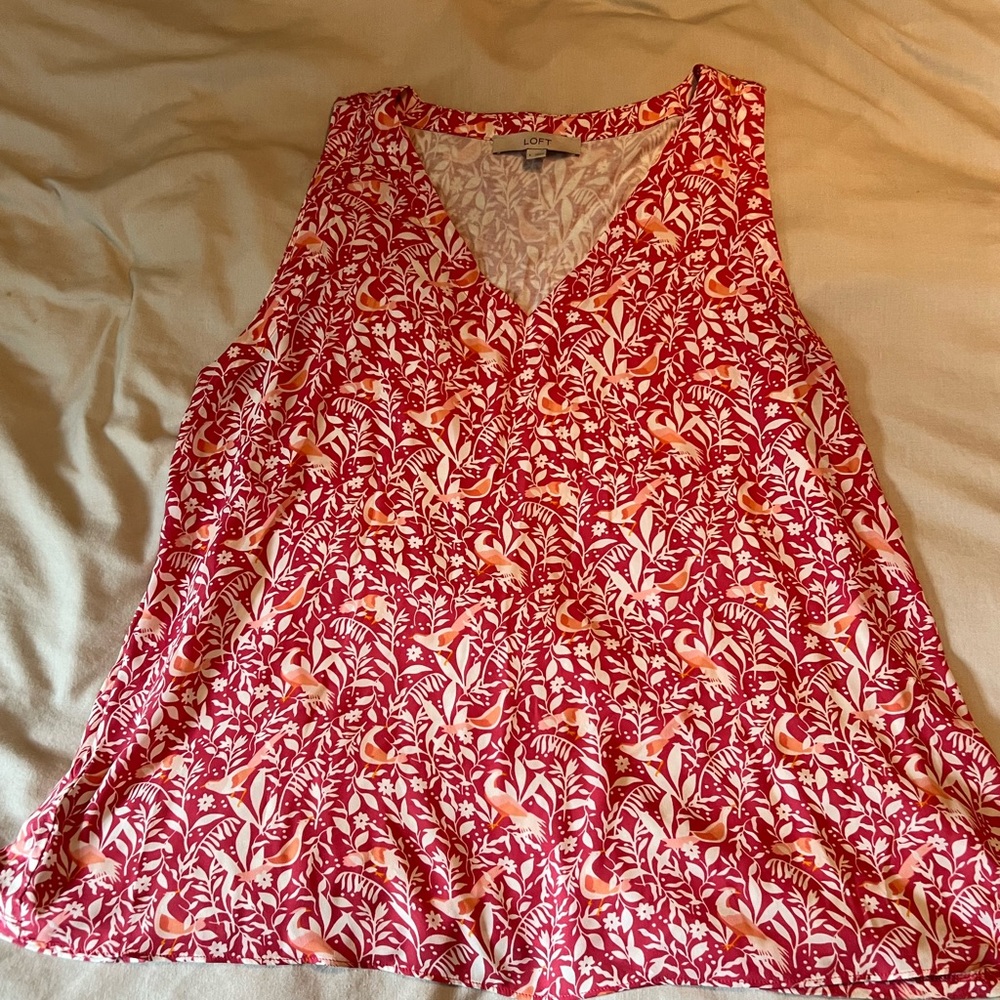 Loft Mixed Media Blouse
